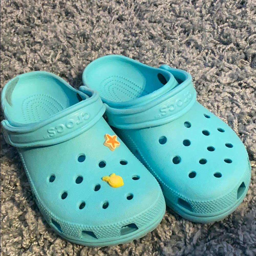 Teal crocs!!